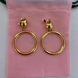 Ring hoop earrings